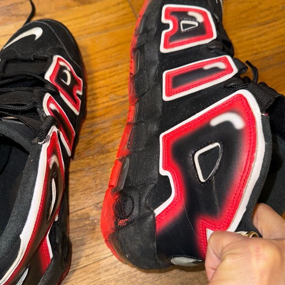 Nike Air More Uptempo ‘96 Laser Crimson 2019 Black Size 11.5 Sneakers CJ6129-001 main image 4